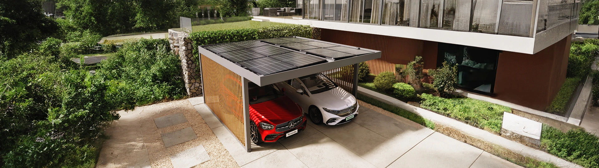 Carport mit Photovoltaik
